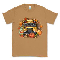 Toasted Coconut Fall School Bus Classic Tee - texasbilliewilder