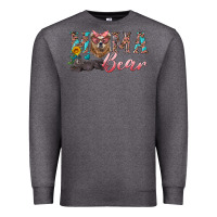 Charcoal Heather mama bear with mama and baby Premium Sweatshirt - Artiststas