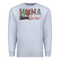 Heather Grey mama bear with mama and baby Premium Sweatshirt - Artiststas