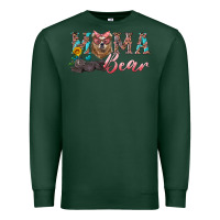 Sports Green mama bear with mama and baby Premium Sweatshirt - Artiststas