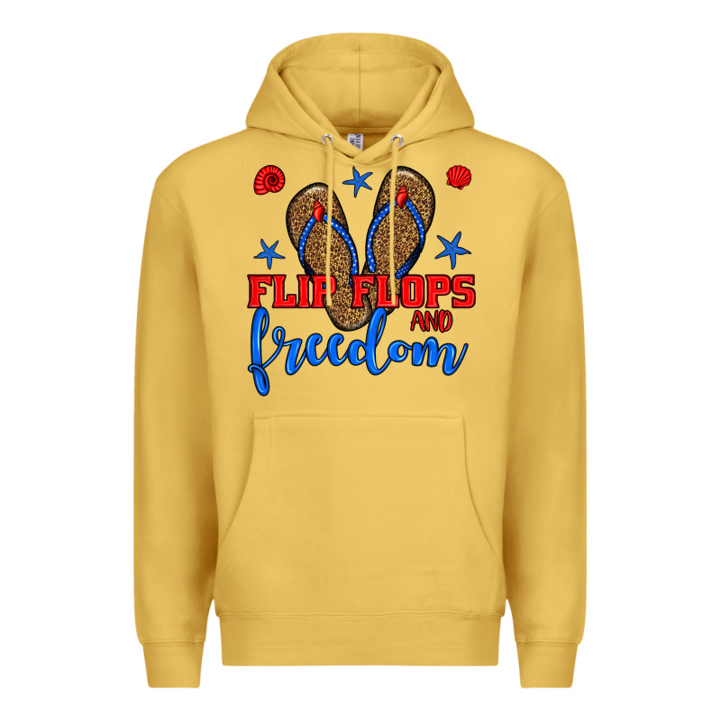 Flip Flops And Freedom Premium Hoodie by BundleAndBundleShop | Teevron