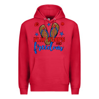 Cardinal flip flops and freedom Premium Hoodie - BundleAndBundleShop