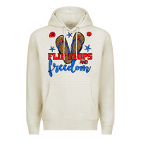 Oatmeal Heather flip flops and freedom Premium Hoodie - BundleAndBundleShop