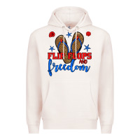 Pale Pink flip flops and freedom Premium Hoodie - BundleAndBundleShop