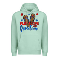Seafoam flip flops and freedom Premium Hoodie - BundleAndBundleShop