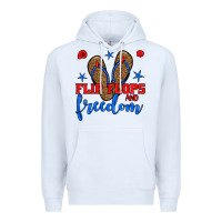 White flip flops and freedom Premium Hoodie - BundleAndBundleShop
