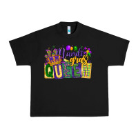 Black mardi gras queen Urban Heavy Tee - CowGirlArtShop