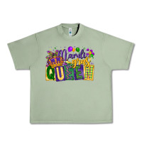 Oil Green mardi gras queen Urban Heavy Tee - CowGirlArtShop
