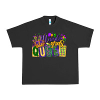 Pigment Black mardi gras queen Urban Heavy Tee - CowGirlArtShop