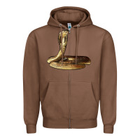 Chestnut king cobra snake Zipper Hoodie - LillyAllenDesigns