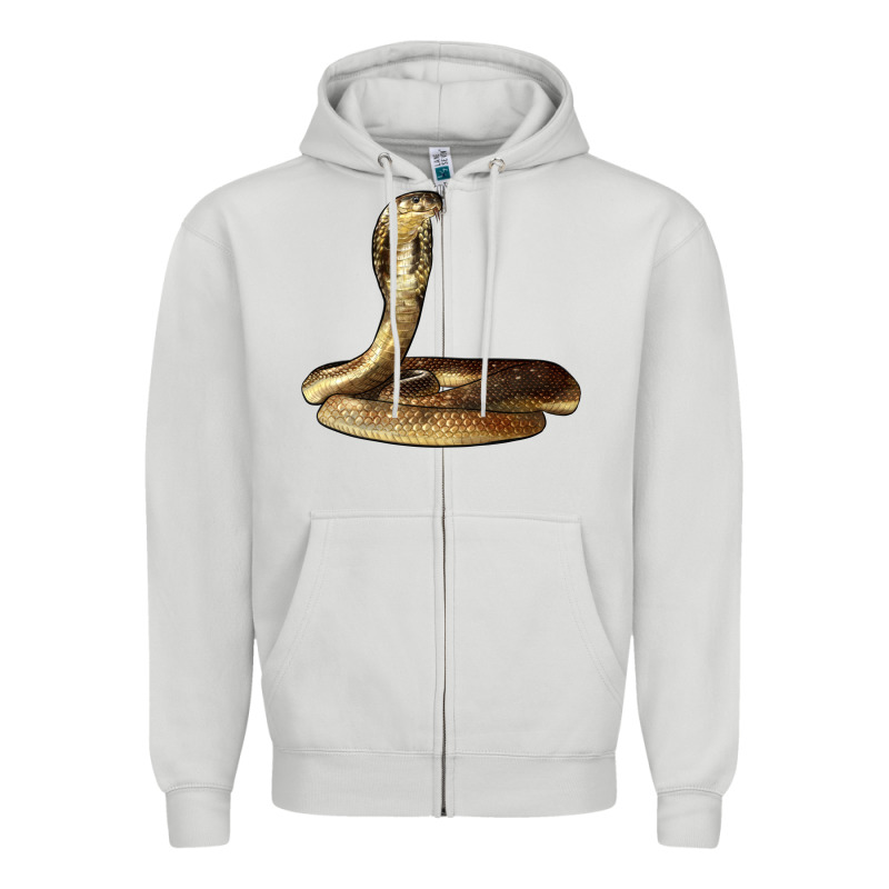 King Cobra Snake Zipper Hoodie by LillyAllenDesigns | Teevron