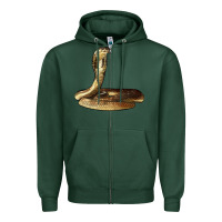 Sports Green king cobra snake Zipper Hoodie - LillyAllenDesigns