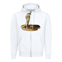 White king cobra snake Zipper Hoodie - LillyAllenDesigns