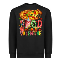Black Food Is My Valentine Heavyweight Sweatshirt - CowhideDigitalArt