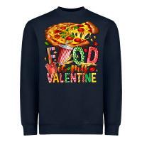 Navy Food Is My Valentine Heavyweight Sweatshirt - CowhideDigitalArt