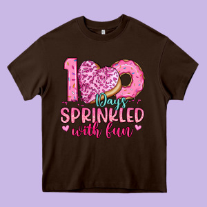 100 Days Sprinkled With Fun Heavy Core Tee Designed By Artiststas