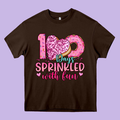 100 Days Sprinkled With Fun Heavy Core Tee Designed By Artiststas
