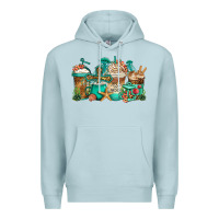 Blue Mist jesus is my anchor coffee cups Premium Hoodie - Jasminsmagicworld