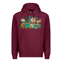 Burgundy jesus is my anchor coffee cups Premium Hoodie - Jasminsmagicworld