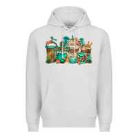 Dove Grey jesus is my anchor coffee cups Premium Hoodie - Jasminsmagicworld