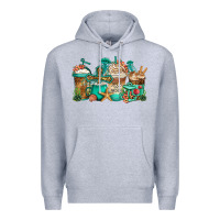 Heather Grey jesus is my anchor coffee cups Premium Hoodie - Jasminsmagicworld