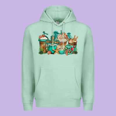 Jesus Is My Anchor Coffee Cups Premium Hoodie Designed By Jasminsmagicworld