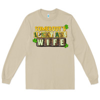 Mushroom St. Patrick's Somebody's lucky ass wife Long Sleeve Tee - CowGirlArtShop