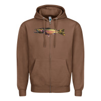 Chestnut Steelhead Trout Zipper Hoodie - LillyAllenDesigns