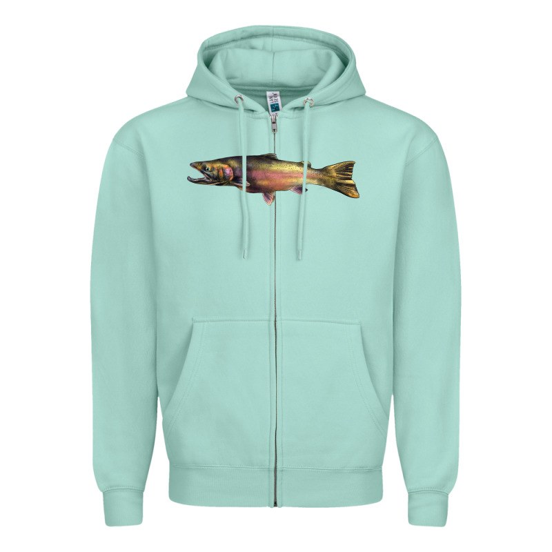 Steelhead Trout Zipper Hoodie by LillyAllenDesigns | Teevron