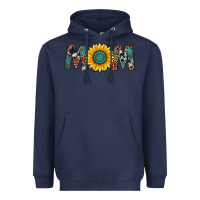 Navy sunflower mom Heavyweight Hoodie - Artiststas