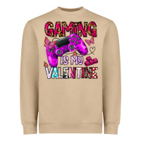 Mushroom gaming is my valentine Heavyweight Sweatshirt - CowhideDigitalArt