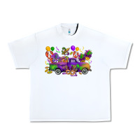 White mardi gras truck Urban Heavy Tee - CowGirlArtShop