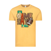 Vintage Mustard It's game day y'all Vintage Tee - HowdyJamesFarm