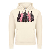 Vintage Artic pink christmas trees Vintage Hoodie - CowGirlArtShop