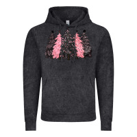 Vintage Black pink christmas trees Vintage Hoodie - CowGirlArtShop