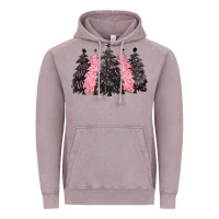 Vintage Zinc pink christmas trees Vintage Hoodie - CowGirlArtShop