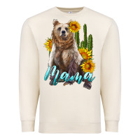 Sandshell mama bear with sunflowers and cactus Premium Sweatshirt - Artiststas