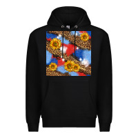 Black western 4th of july seamless pattern Premium Hoodie - BundleAndBundleShop