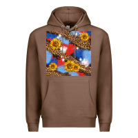 Chestnut western 4th of july seamless pattern Premium Hoodie - BundleAndBundleShop