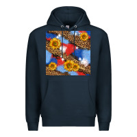 Navy western 4th of july seamless pattern Premium Hoodie - BundleAndBundleShop