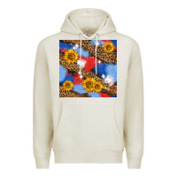 Oatmeal Heather western 4th of july seamless pattern Premium Hoodie - BundleAndBundleShop