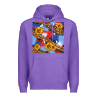 Purple western 4th of july seamless pattern Premium Hoodie - BundleAndBundleShop