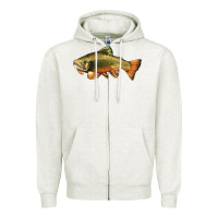 Leaping Brook Trout Zipper Hoodie | Teevron