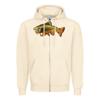 Sandshell leaping brook trout Zipper Hoodie - LillyAllenDesigns