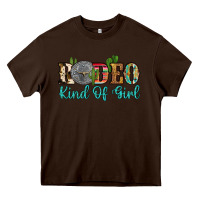 Chocolate Brown rodeo kind of girl Heavy Core Tee - Artiststas