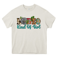 Cream rodeo kind of girl Heavy Core Tee - Artiststas
