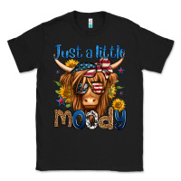Black just a little moody 4th of july long haired cow Classic Tee - Jasminsmagicworld