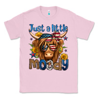 Bubblegum Pink just a little moody 4th of july long haired cow Classic Tee - Jasminsmagicworld