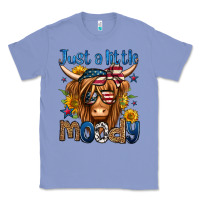 Colony Blue just a little moody 4th of july long haired cow Classic Tee - Jasminsmagicworld