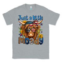 Heather Grey just a little moody 4th of july long haired cow Classic Tee - Jasminsmagicworld